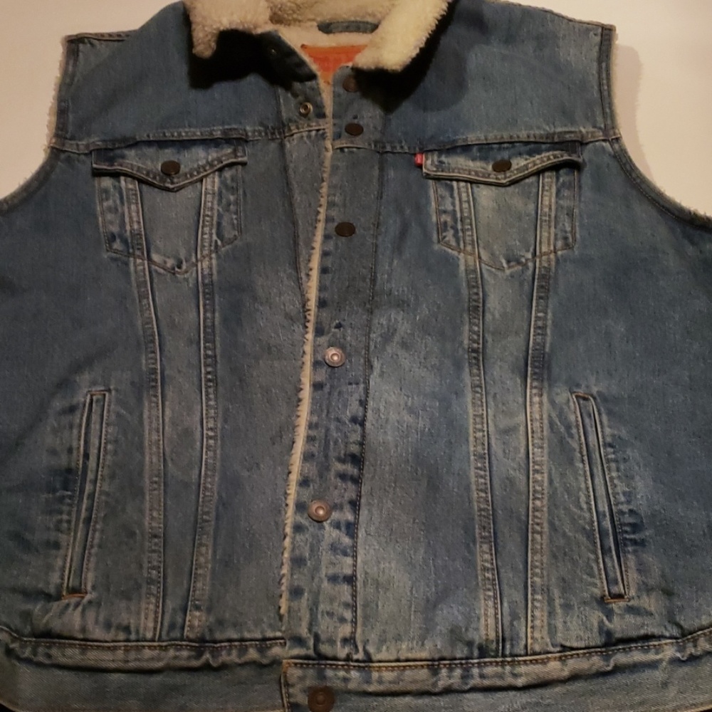 Levi's Blue Jean lined vest